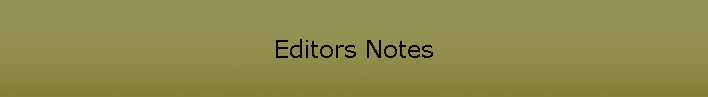 Editors Notes