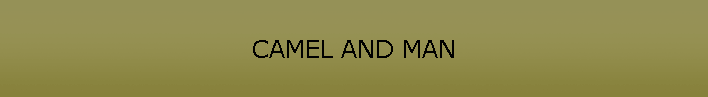 CAMEL AND MAN